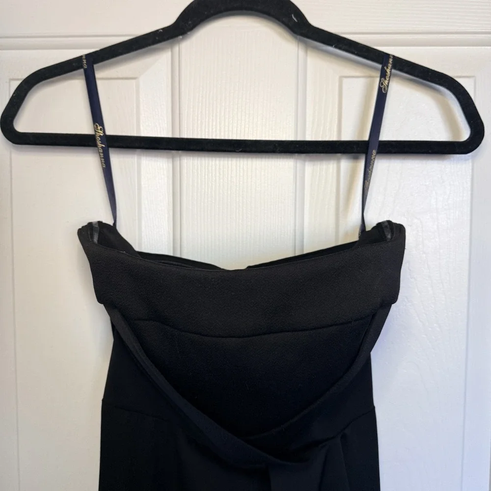 Shoshanna Midnight Black Dress Sz 0 Strapless High Low Dress Prom Bridesmaid